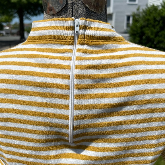 Vintage Mock Turtle Stripw Longsleeve French yéyé S - Picture 6 of 6